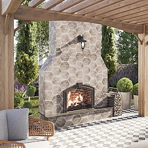 D'Anticatto Decor Triangoli 8-3/4" x 8-3/4" Porcelain Tile - Per Case of 20 - 11.25 Square Feet