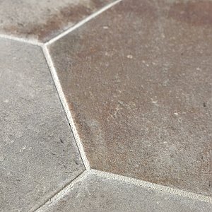 D'Anticatto Hex Grigio 11" x 12-5/8" Porcelain Tile - Per Case of 15 - 11.22 Square Feet