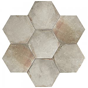 D'Anticatto Hex Grigio 11" x 12-5/8" Porcelain Tile - Per Case of 15 - 11.22 Square Feet
