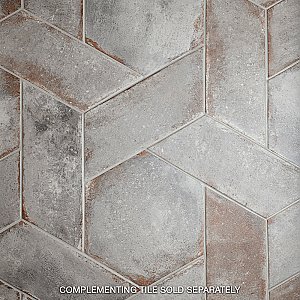 D'Anticatto Hex Grigio 11" x 12-5/8" Porcelain Tile - Per Case of 15 - 11.22 Square Feet