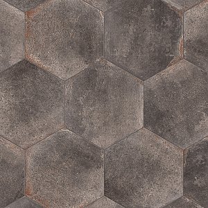 D'Anticatto Hex Notte 11" x 12-5/8" Porcelain Tile - Per Case of 15 - 11.22 Square Feet