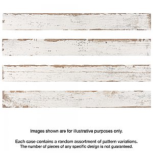 Retro Blanc 2-3/4" x 23-1/2" Porcelain Floor & Wall Tile - 24 Tiles Per Case - 11.52 Sq. Ft.