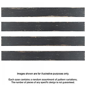 Retro Nero 2-3/4" x 23-1/2" Porcelain Floor & Wall Tile - 24 Tiles Per Case - 11.52 Sq. Ft.