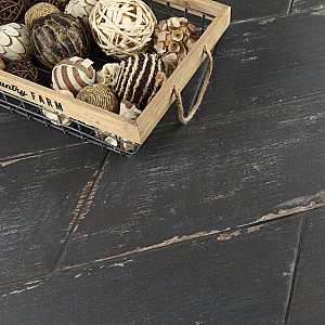 Retro Naveta Nero 7" x 16-3/8" Porcelain Floor & Wall Tile - 13 Tiles Per Case - 11.05 Sq. Ft.