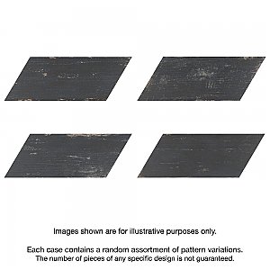 Retro Naveta Nero 7" x 16-3/8" Porcelain Floor & Wall Tile - 13 Tiles Per Case - 11.05 Sq. Ft.