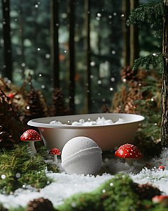 Swedish Dream Gnome Foam - Foaming Bath Bomb Pine & Eucalyptus