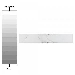 Tinos White 3-1/8" x 17-3/8" Porcelain Floor & Wall Tile - 30 Tiles Per Case - 12.0 Sq. Ft.