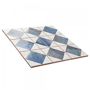 Kings Arles Blue 13" x 13" Ceramic Floor and Wall Tile - 10 Tiles Per Case - 12.0 Square Feet