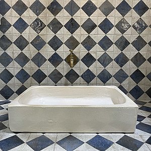 Kings Arles Blue 13" x 13" Ceramic Floor and Wall Tile - 10 Tiles Per Case - 12.0 Square Feet