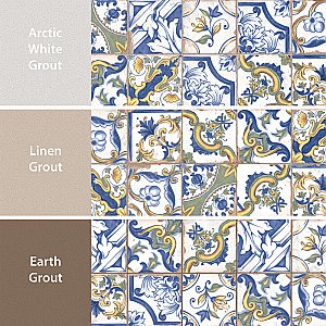 Kings Campania Amalfi 13" x 13" Ceramic Floor and Wall Tile - 10 Tiles Per Case - 12.0 Square Feet