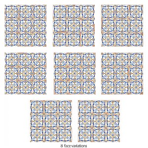 Kings Campania Atrani 13" x 13" Ceramic Floor and Wall Tile - 10 Tiles Per Case - 12.0 Square Feet