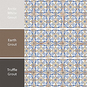 Kings Campania Atrani 13" x 13" Ceramic Floor and Wall Tile - 10 Tiles Per Case - 12.0 Square Feet
