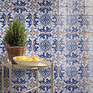 Kings Campania Minori 13" x 13" Ceramic Floor and Wall Tile - 10 Tiles Per Case - 12.0 Square Feet