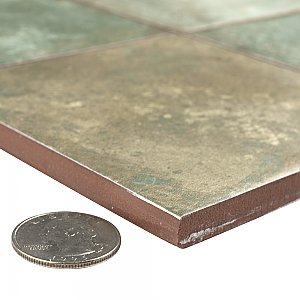 Kings Etna Sage 13-1/8" x 13-1/8" Ceramic Floor & Wall Tile - 10 Tiles Per Case - 12.2 Sq. Ft.