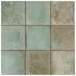 Kings Etna Sage 13-1/8" x 13-1/8" Ceramic Floor & Wall Tile - 10 Tiles Per Case - 12.2 Sq. Ft.