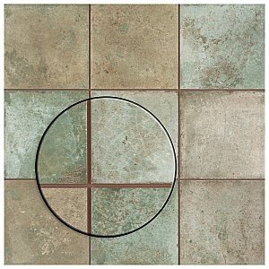 Kings Etna Sage 13-1/8" x 13-1/8" Ceramic Floor & Wall Tile - 10 Tiles Per Case - 12.2 Sq. Ft.