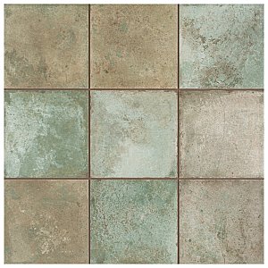 Kings Etna Sage 13-1/8" x 13-1/8" Ceramic Floor & Wall Tile - 10 Tiles Per Case - 12.2 Sq. Ft.
