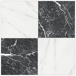 Merzoni Checker Ruzzini 13" x 13" Porcelain Floor and Wall Tile - 10 Tiles Per Case - 12.0 Square Feet