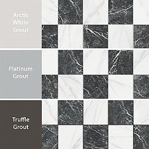 Merzoni Checker Ruzzini 13" x 13" Porcelain Floor and Wall Tile - 10 Tiles Per Case - 12.0 Square Feet