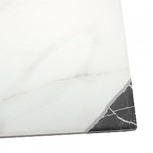 Merzoni Yard Marquina 13" x 13" Porcelain Floor and Wall Tile - 10 Tiles Per Case - 12.0 Square Feet