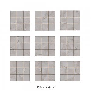 Kings Sea White 13" x 13" Ceramic Floor and Wall Tile - 10 Tiles Per Case - 12.0 Square Feet