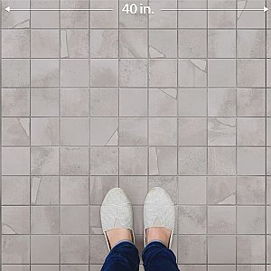Kings Sea White 13" x 13" Ceramic Floor and Wall Tile - 10 Tiles Per Case - 12.0 Square Feet