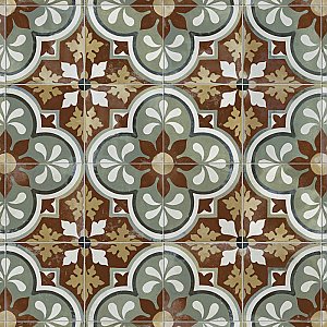Kings Barna Born 17-5/8" x 17-5/8" Ceramic Floor and Wall Tile - 5 Tiles Per Case - 10.95 Square Feet