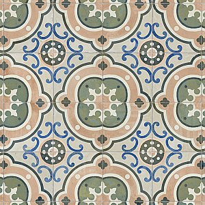 Kings Barna Raval 17-5/8" x 17-5/8" Ceramic Floor and Wall Tile - 5 Tiles Per Case - 10.95 Square Feet