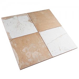 Kings Clay Checker Sand 17-3/4" x 17-3/4" Ceramic Tile - Sold Per Case of 5 - 11.17 Square Feet Per Case