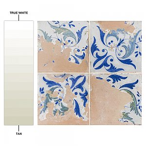 Kings Luxe Heritage Leaves 17-5/8" x 17-5/8" Ceramic Floor & Wall Tile - Sold Per Case of 5 - 10.95 Sq. Ft.