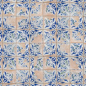 Kings Luxe Heritage Leaves 17-5/8" x 17-5/8" Ceramic Floor & Wall Tile - Sold Per Case of 5 - 10.95 Sq. Ft.