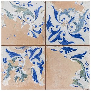 Kings Luxe Heritage Leaves 17-5/8" x 17-5/8" Ceramic Floor & Wall Tile - Sold Per Case of 5 - 10.95 Sq. Ft.