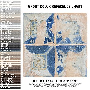 Kings Luxe Heritage Square 17-5/8" x 17-5/8" Ceramic Floor & Wall Tile - Sold Per Case of 5 - 10.95 Sq. Ft.
