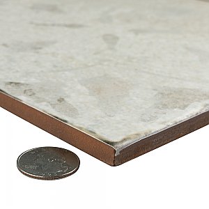 Kings Aurora White 17-5/8" x 17-5/8" Ceramic Floor/Wall Tile - 5 Tiles Per Case - 10.95 Sq. Ft.