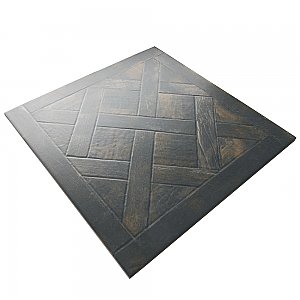 Kings Forest Lattice Black 17-5/8" x 17-5/8" Ceramic Floor and Wall Tile - 5 Tiles Per Case - 10.95 Square Feet