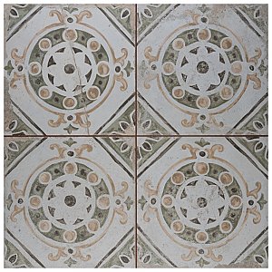 Kings Porto Iria  17-5/8" x 17-5/8" Ceramic Floor & Wall Tile - 5 Tiles Per Case - 10.95 Sq. Ft.