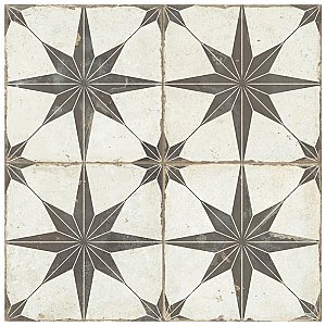 Kings Star Supernova Nero 17-3/4" x 17-3/4" Porcelain Floor and Wall Tile - 5 Tiles Per Case - 11.1 Square Feet