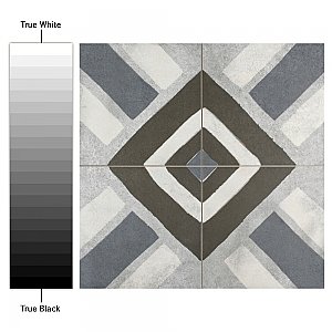 Kings Sena Azul  17-3/4" x 17-3/4" Porcelain Floor & Wall Tile - 5 Tiles Per Case - 11.1 Sq. Ft.