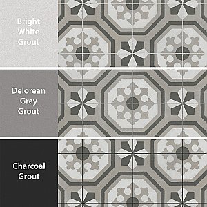 Kings Paname Opera 17-5/8" x 17-5/8" Ceramic Floor and Wall Tile - 5 Tiles Per Case - 10.95 Square Feet