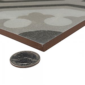 Kings Paname Opera 17-5/8" x 17-5/8" Ceramic Floor and Wall Tile - 5 Tiles Per Case - 10.95 Square Feet