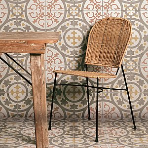 Kings Paname Trocadero 17-5/8" x 17-5/8" Ceramic Floor and Wall Tile - 5 Tiles Per Case - 10.95 Square Feet