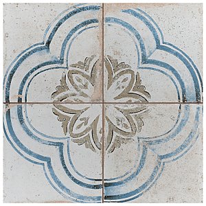 Kings Root Blossom 17-5/8" x 17-5/8" Ceramic Floor & Wall Tile - Sold Per Case of 5 - 10.95 Sq. Ft.