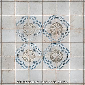 Kings Root Blossom 17-5/8" x 17-5/8" Ceramic Floor & Wall Tile - Sold Per Case of 5 - 10.95 Sq. Ft.