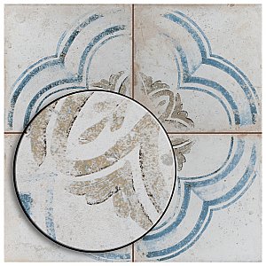 Kings Root Blossom 17-5/8" x 17-5/8" Ceramic Floor & Wall Tile - Sold Per Case of 5 - 10.95 Sq. Ft.