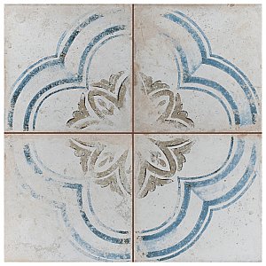 Kings Root Blossom 17-5/8" x 17-5/8" Ceramic Floor & Wall Tile - Sold Per Case of 5 - 10.95 Sq. Ft.