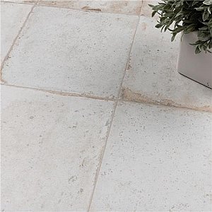 Kings Root Distressed White 17-5/8"x17-5/8" Ceramic Tile - Sold Per Case of 5 - 11.02 Square Feet Per Case