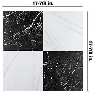 Merzoni Checker Ruzzini 17-7/8" x 17-7/8" Porcelain Floor & Wall Tile Tile - 6 Pieces per Case - 13.5 Sq. Ft. Per Case