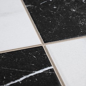 Merzoni Checker Ruzzini 17-7/8" x 17-7/8" Porcelain Floor & Wall Tile Tile - 6 Pieces per Case - 13.5 Sq. Ft. Per Case