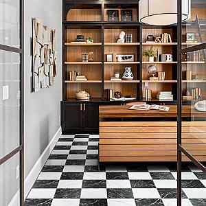 Merzoni Checker Ruzzini 17-7/8" x 17-7/8" Porcelain Floor & Wall Tile Tile - 6 Pieces per Case - 13.5 Sq. Ft. Per Case