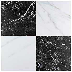 Merzoni Checker Ruzzini 17-7/8" x 17-7/8" Porcelain Floor & Wall Tile Tile - 6 Pieces per Case - 13.5 Sq. Ft. Per Case